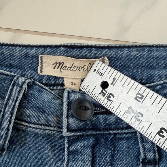 Madewell Emmett Wide-Leg Crop Rosalie Wash Medium Denim Jeans Women’s Size 26 - Picture 9 of 15